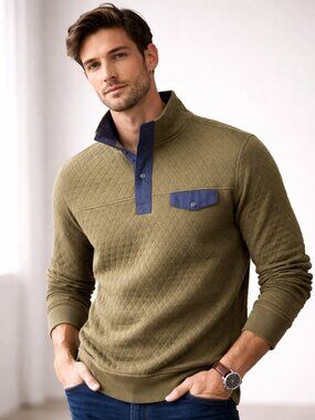 UNTUCKit Quilted Pullover Sweatshirt – Size XL